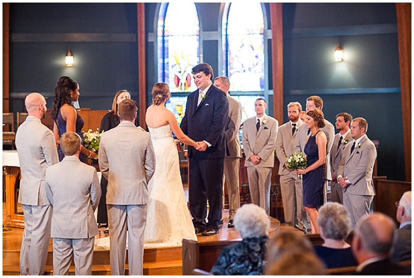wedding photographer at christ united methodist church